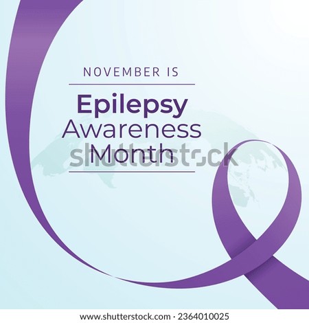 National Epilepsy Awareness Month design template good for celebration usage. purple ribbon design template. ribbon vector design. flat design. vector eps 10. Imagine de stoc © 