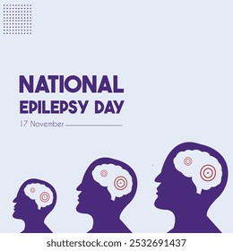 National epilepsy day post template editable file 17 november