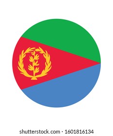 National Eritrea flag, official colors and proportion correctly. National Eritrea flag. Vector illustration. EPS10. Eritrea flag vector icon, simple, flat design for web or mobile app.