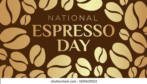 National Espresso Coffee Day-Hintergrund-Illustration