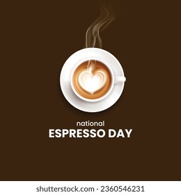 National Espresso Day. vector illustration Espresso.