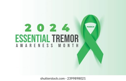 National Essential Tremor Awareness Month. background, banner, card, poster, template. Vector illustration.