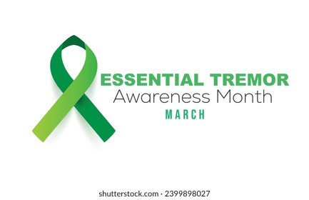 National Essential Tremor Awareness Month. background, banner, card, poster, template. Vector illustration.