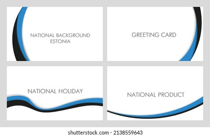 Antecedentes nacionales de Estonia. Un conjunto de espacios en blanco para los textos