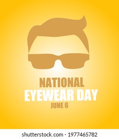 National eyewear day vector illustration, suitable for web banner campaign