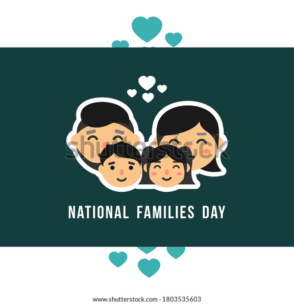 National Family Day Vector Design Illustration Stock Vector (Royalty ...