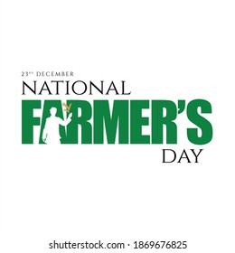 National Farmers Day Banner - 23. Dezember - Illustration