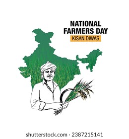 National Farmers Day in India is also known as Kisan Divas in Hindi, India