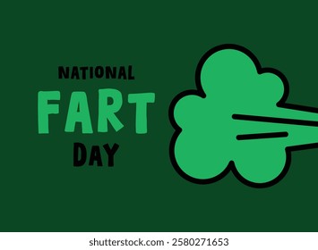 National Fart Day. February. Eps 10.