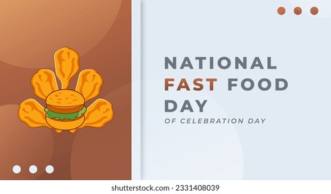 National Fast Food Day Celebration Vector Design Illustration for Background, Poster, Banner, Advertising, Greeting Card