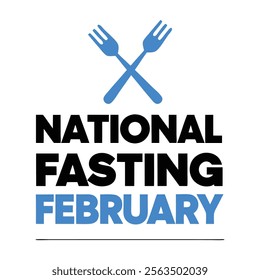 National fasting February day Background Template design for Poster or Banner
