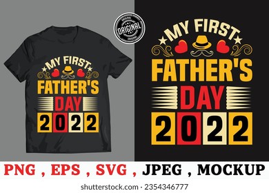 National father day t-shirt design, Graphic Template