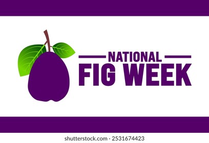 El fondo nacional de la Semana de la Higuera o la Plantilla de diseño del Anuncio se observa cada año en noviembre. Concepto de Festiva. Plantilla para tarjeta, cartel, cartel, Plantilla.