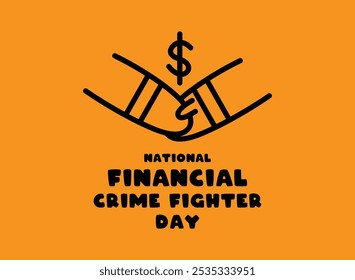 National Financial Crime Fighter Day. Eps 10.