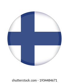National Finland flag, official colors and proportion correctly. National Finland flag. Vector illustration. EPS10. Finland flag vector icon, simple, flat design for web or mobile app.