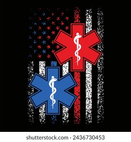 National First Responders.I Support First Responders.Distressed American Flag Firefighter Police Emergency Medical Service T Shirt,Poster,Backround Print Design Vector. svg