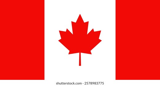 Сanada national flag. Flag of Сanada