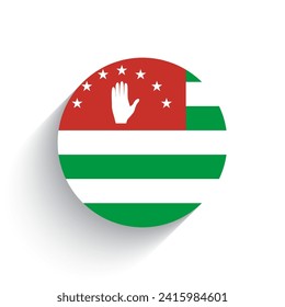 National flag of Abkhazia icon vector illustration isolated on white background.