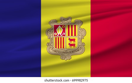 National flag of ANDORRA