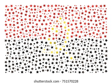 National flag of Angola made of stars