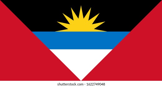 national flag of antigua andbarbuda