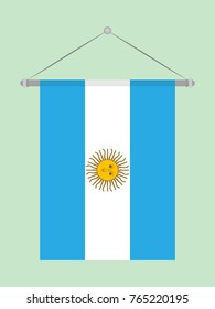 National flag of Argentina 
