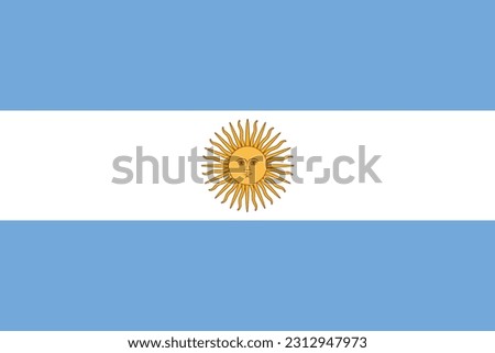 The National Flag of Argentina