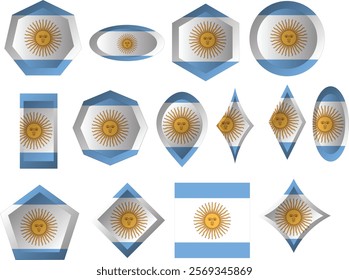 The national flag of the Argentine Republic, often referred to as the Argentine flag  is a triband, composed of three equally wide horizontal bands coloured light blue and white