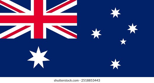 The national flag of Australia is based on the British Blue Ensign—a blue field with the Union Jack in the upper hoist quarter—augmented with a large white seven-pointed star