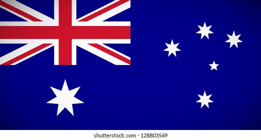 National flag of Australia with correct proportions and color scheme