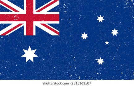 La bandera nacional de Australia. Una ilustración de la bandera australiana.