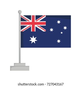 National flag of Australia Vector Illustration