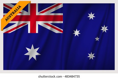 National flag of Australia - waving edition