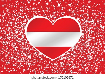 National flag of Austria themes design idea