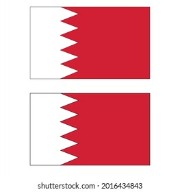 The national flag of Bahrain 
Flag of Bahrain