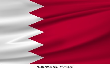 National flag of BAHRAIN