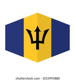 National Flag of Barbados.