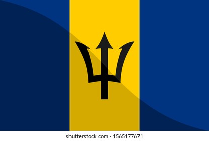 the national flag of barbados