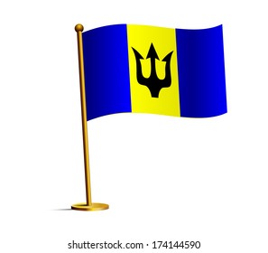 National flag of Barbados