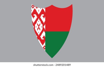 The national flag of Belarus