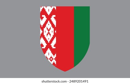 La bandera nacional de Belarús
