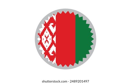 The national flag of Belarus