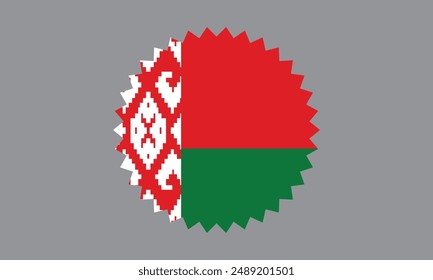 La bandera nacional de Belarús