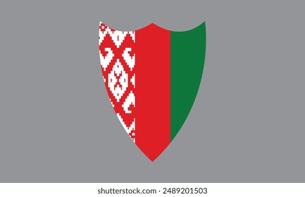 La bandera nacional de Belarús