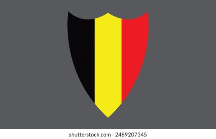 The national flag of Belgium