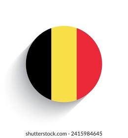 Indicador nacional de la ilustración vectorial de icono belga aislada en fondo blanco.