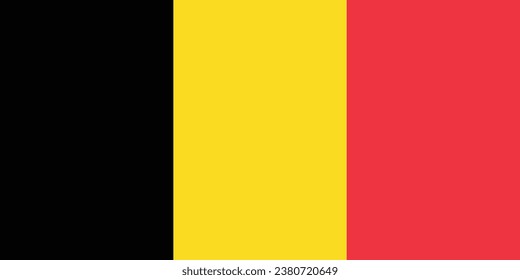 National flag of Belgium that can be used for celebrating Belgium national days. Vector illustration