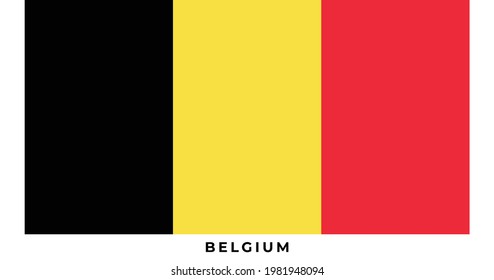The national flag of Belgium. Vector illustration of Belgium, Vector of Belgium flag.