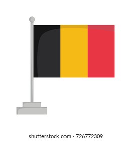 National flag of Belgium Vector Illustration