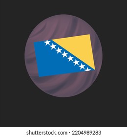 national flag with black background vector illustration